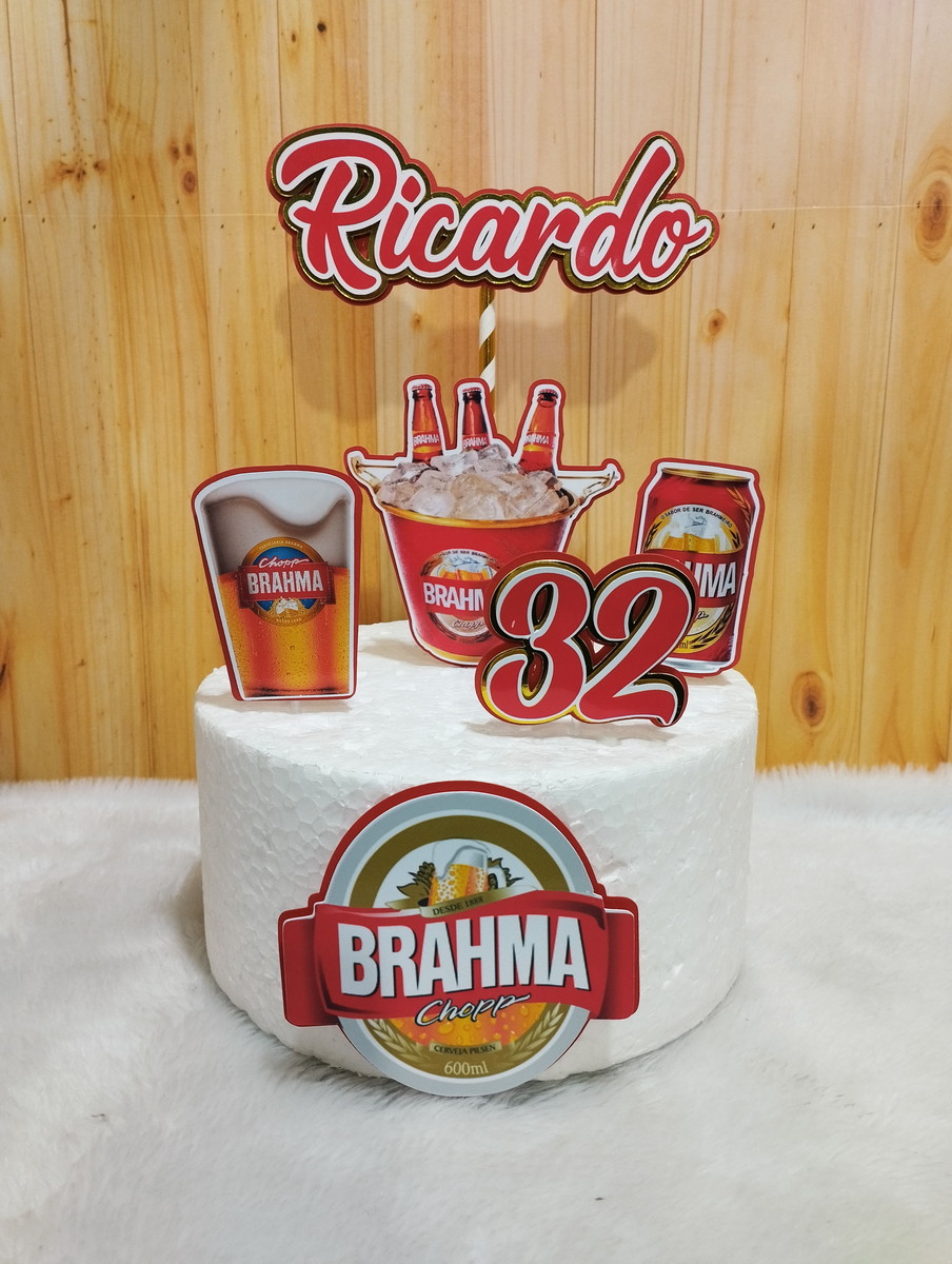 Arquivo de Corte Topo de Bolo Brahma 03 (Studio)