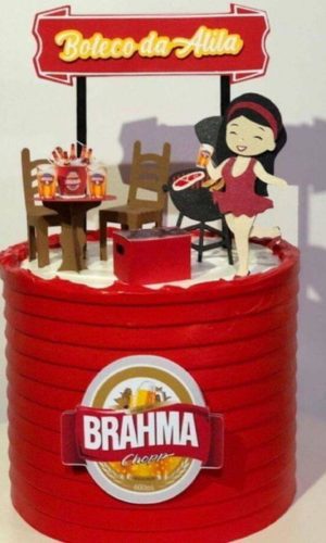 Arquivo de corte Topo de Bolo Brahma STUDIO