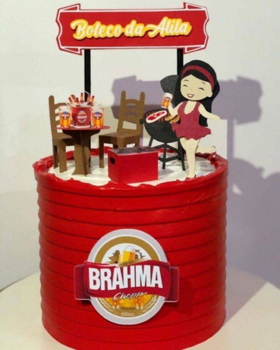 Arquivo de corte Topo de Bolo Brahma STUDIO