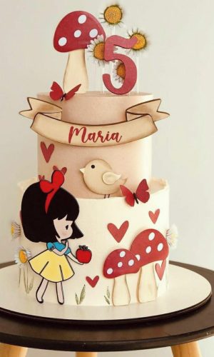 Arquivo de Corte Topo de Bolo Branca de Neve Camadas Cute