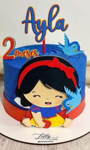 Arquivo de Corte: Topo de Bolo Branca de Neve Cute 012