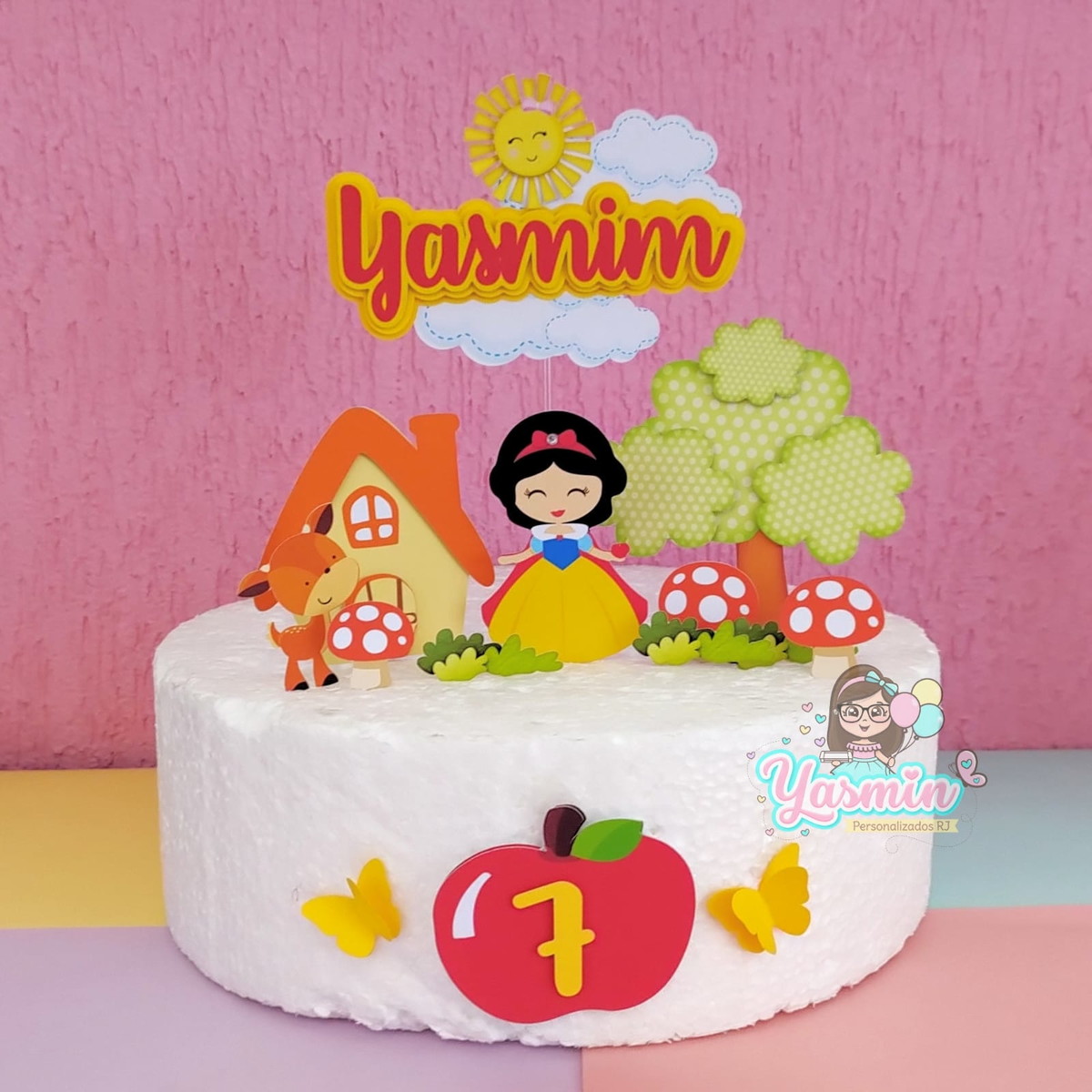 Arquivo de Corte Topo de Bolo Branca de Neve Cute