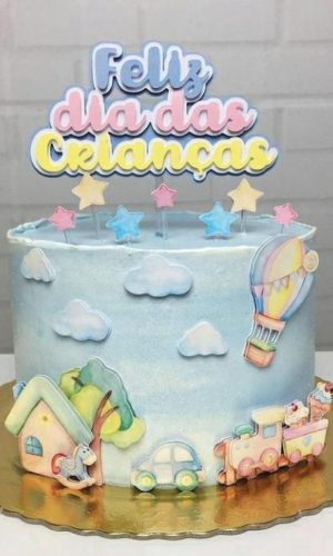 Arquivo de Corte Topo de Bolo Brinquedos Aquarelados Studio