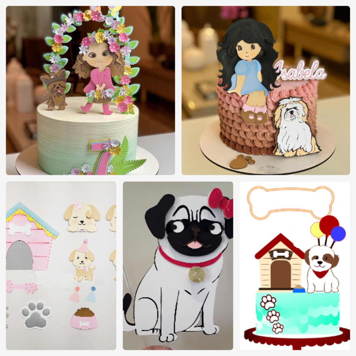 ARQUIVO DE CORTE TOPO DE BOLO - CACHORRINHO