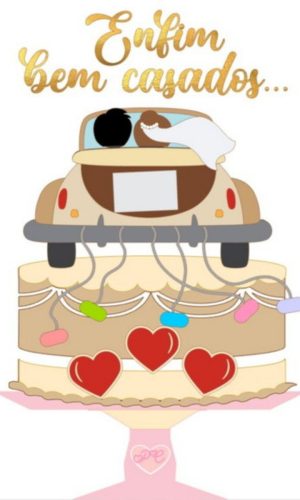 Arquivo de corte Topo de Bolo Camadas Casamento STUDIO