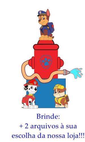 Arquivo de Corte Topo de Bolo Camadas Patrulha Canina