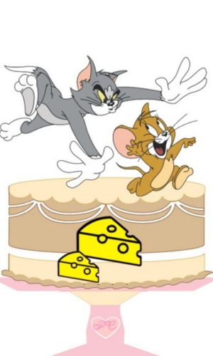 Arquivo de corte Topo de Bolo Camadas Tom Jerry STUDIO