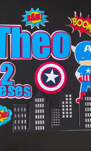 Arquivo de Corte Topo de Bolo Capitão América