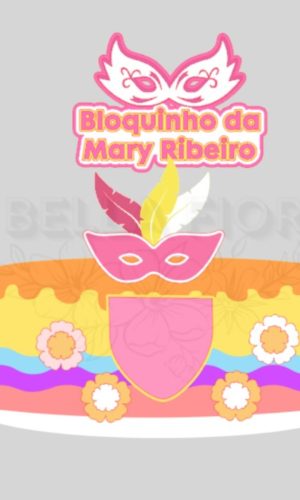 Arquivo de Corte Topo de Bolo Carnaval em Camadas - 71