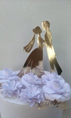 Arquivo de Corte STUDIO - Topo de Bolo Casamento (R116)