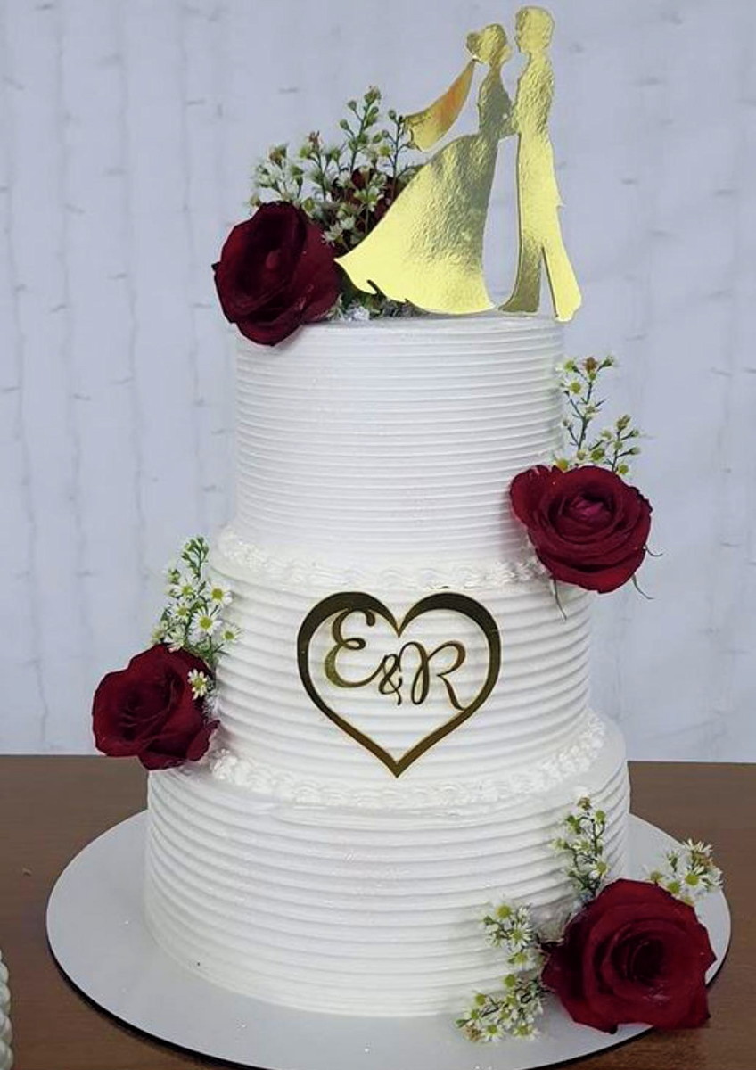 COMBO + Arquivo de Corte - Topo de Bolo - Casamento Noivos