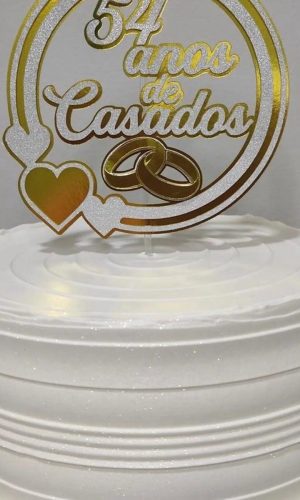 Arquivo de Corte Topo de Bolo Casamento