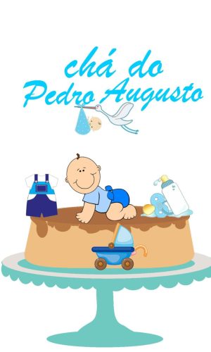 Arquivo de corte Topo de Bolo Chá de Bebê 01