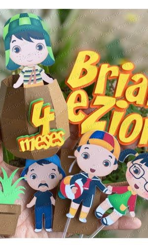Arquivo de Corte Topo de Bolo Chaves Cute