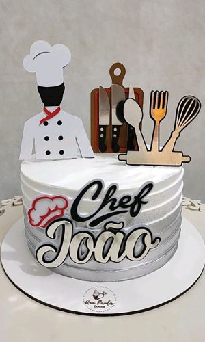 Arquivo de Corte Topo de Bolo Chef