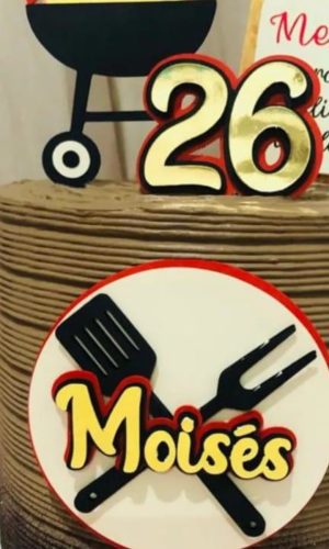Arquivo De Corte Topo De Bolo Churrasco Em Camadas
