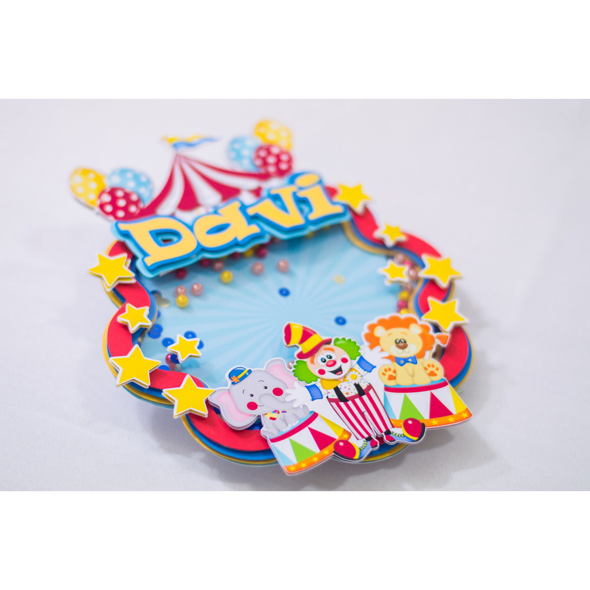10 Arquivos Por R$ 10,00 Topo de Bolo Circo de Menino Redo