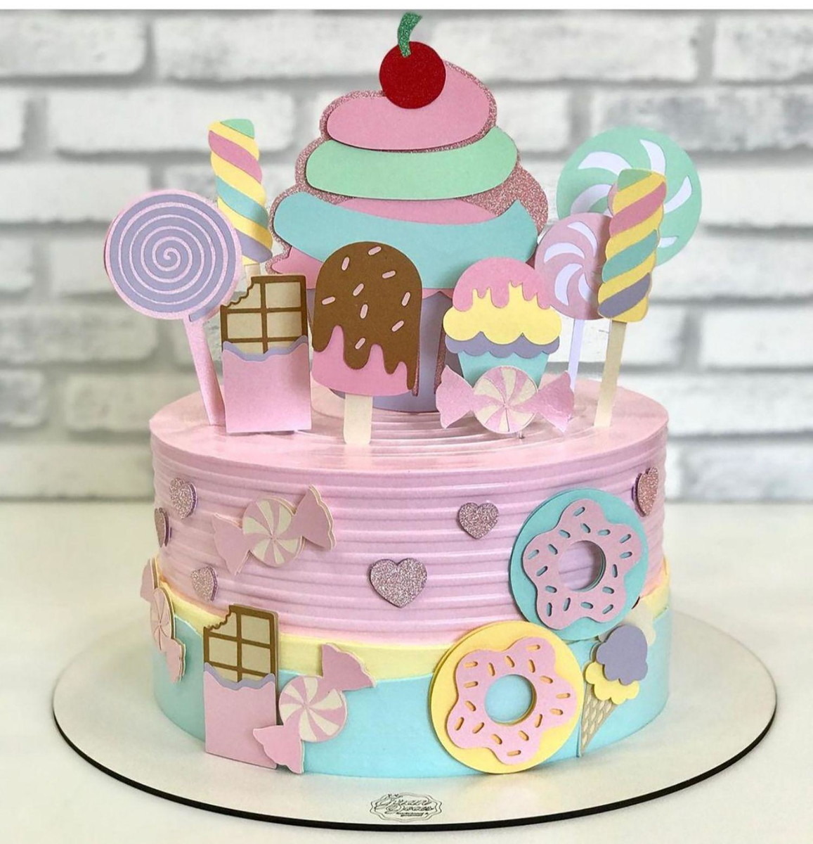Arquivo de Corte Topo de Bolo Confeitaria em Camadas #733