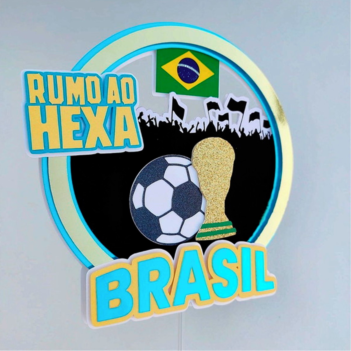 Arquivo De Corte: Topo De Bolo Copa Do Mundo Brasil 008