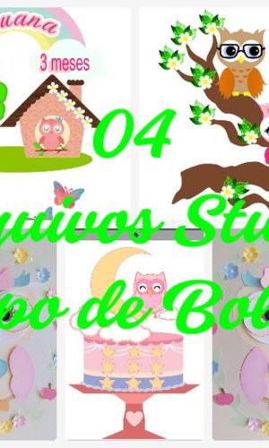 Arquivo de Corte Topo de Bolo - Corujinha