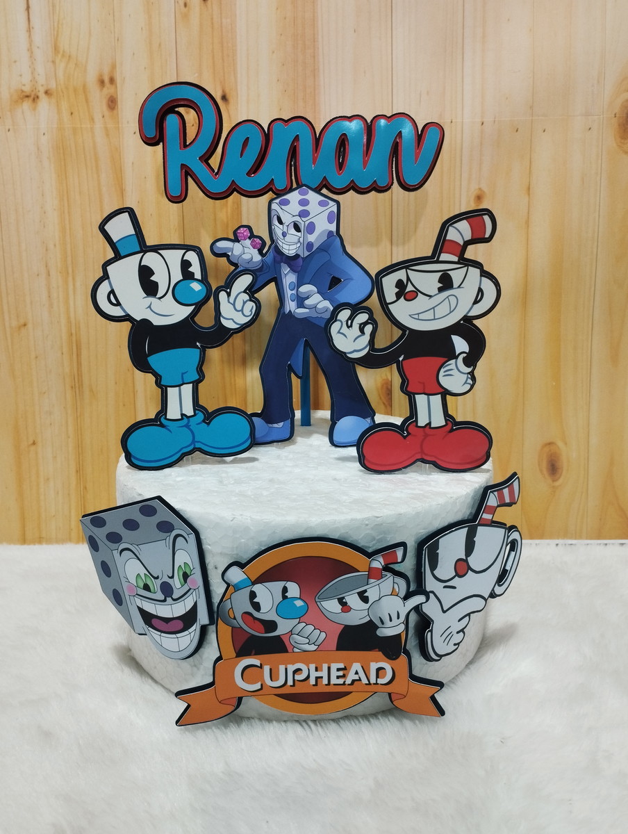 Arquivo de Corte Topo de Bolo Cuphead 01 (studio)