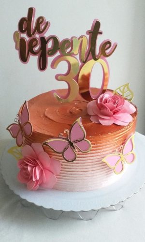 Arquivo de corte topo de bolo de repente 30