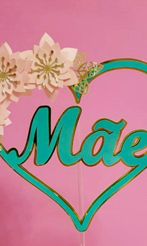 Arquivo de Corte Topo de Bolo Dia das Mães