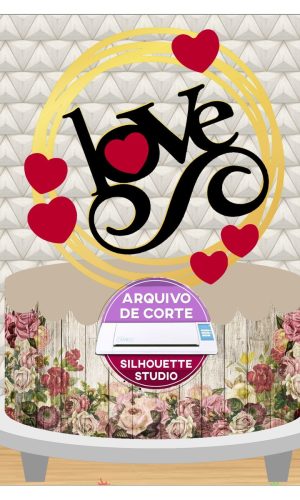 Arquivo de corte Topo de bolo Dia dos Namorados *Studio