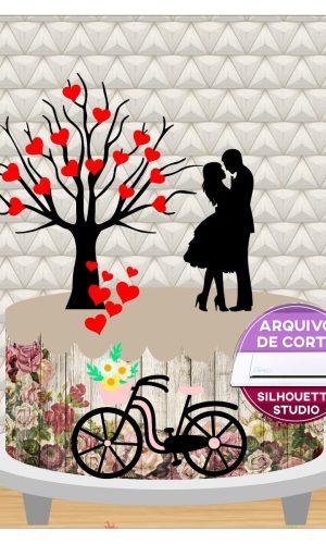 Arquivo de corte Topo de bolo Dia dos Namorados *Studio