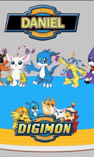 Arquivo de Corte Topo de Bolo Digimon