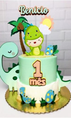 Arquivo de Corte Topo de Bolo Dino Baby -004