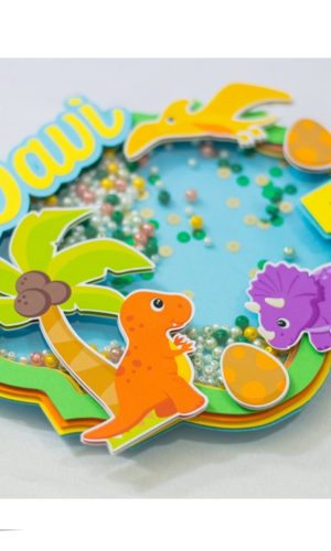 ARQUIVO DE CORTE TOPO DE BOLO DINO BABY