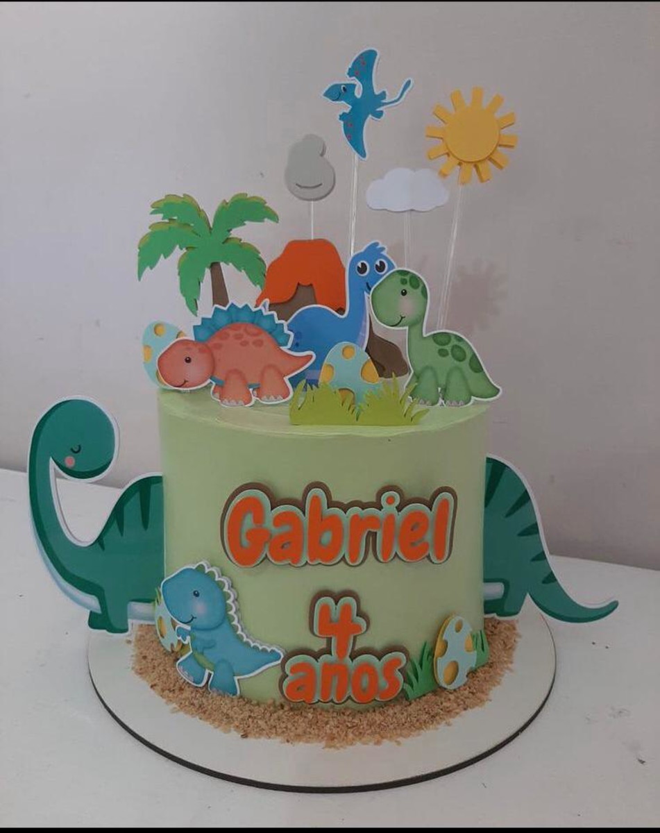 Arquivo de corte topo de bolo DINO BABY