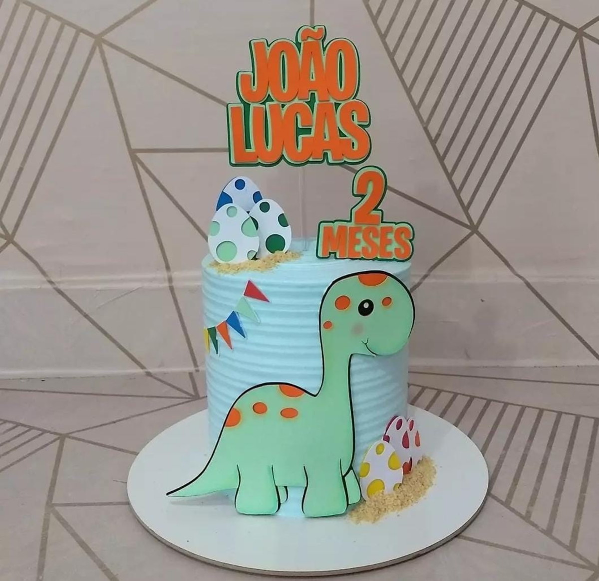 Arquivo de Corte Topo de Bolo Dino Baby
