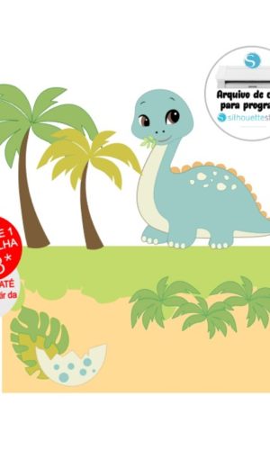 Arquivo de Corte Topo de Bolo Dino - Dinossauro