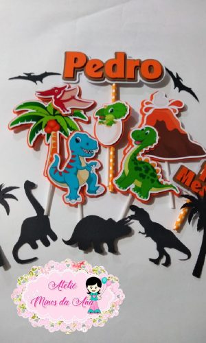 Arquivo De Corte Topo De Bolo Dinossauro 03 (studio)