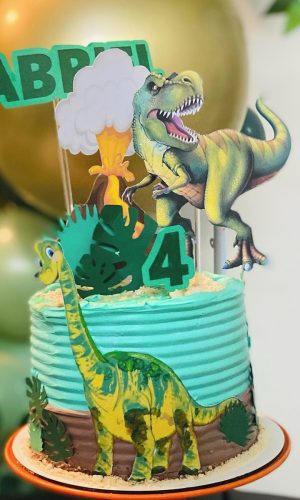 Arquivo de Corte Topo de Bolo Dinossauro