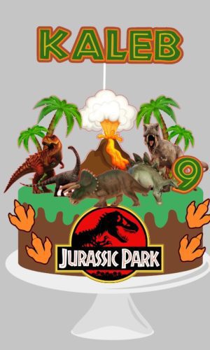 Arquivo de corte - Topo de Bolo Dinossauro