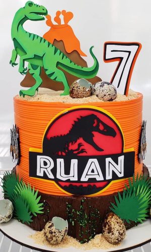 Arquivo de corte topo de bolo dinossauro