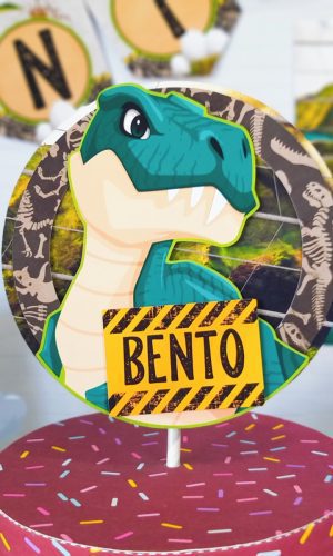 Arquivo de Corte Topo de Bolo Dinossauro