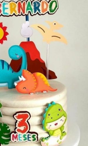 Arquivo de corte Topo de Bolo Dinossauros STUDIO #1653