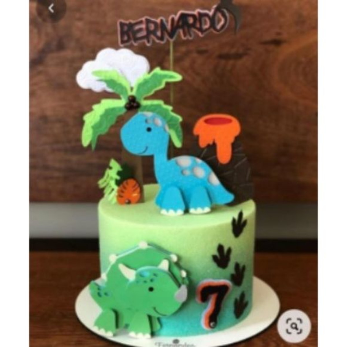 Arquivo de corte Topo de bolo Dinossauro CAMADAS COD:2033