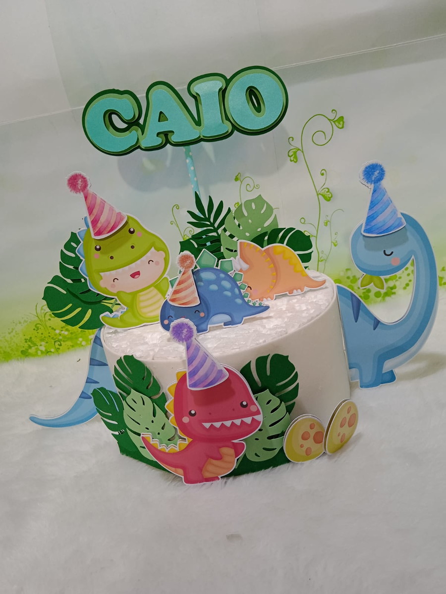 Arquivo De Corte Topo De Bolo Dinossauro 01 (studio)