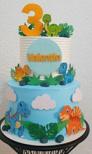 Arquivo de Corte Topo de Bolo Dinossauro Cute 2 Studio