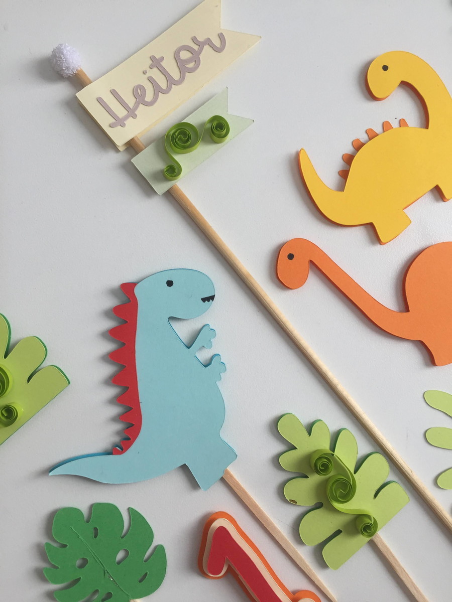 Arquivo de corte topo de bolo dinossauro