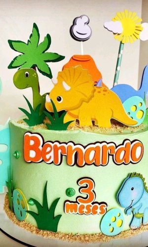 Arquivo de Corte Topo de Bolo Dinossauro 2