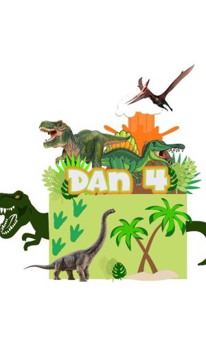 ARQUIVO DE CORTE TOPO DE BOLO dinossauro jurassic + Brinde