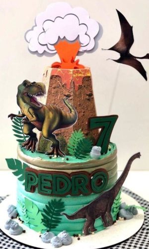 Arquivo de Corte Topo de Bolo Dinossauro 4
