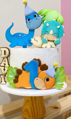 Arquivo de Corte Topo de Bolo Dinossauro Studio