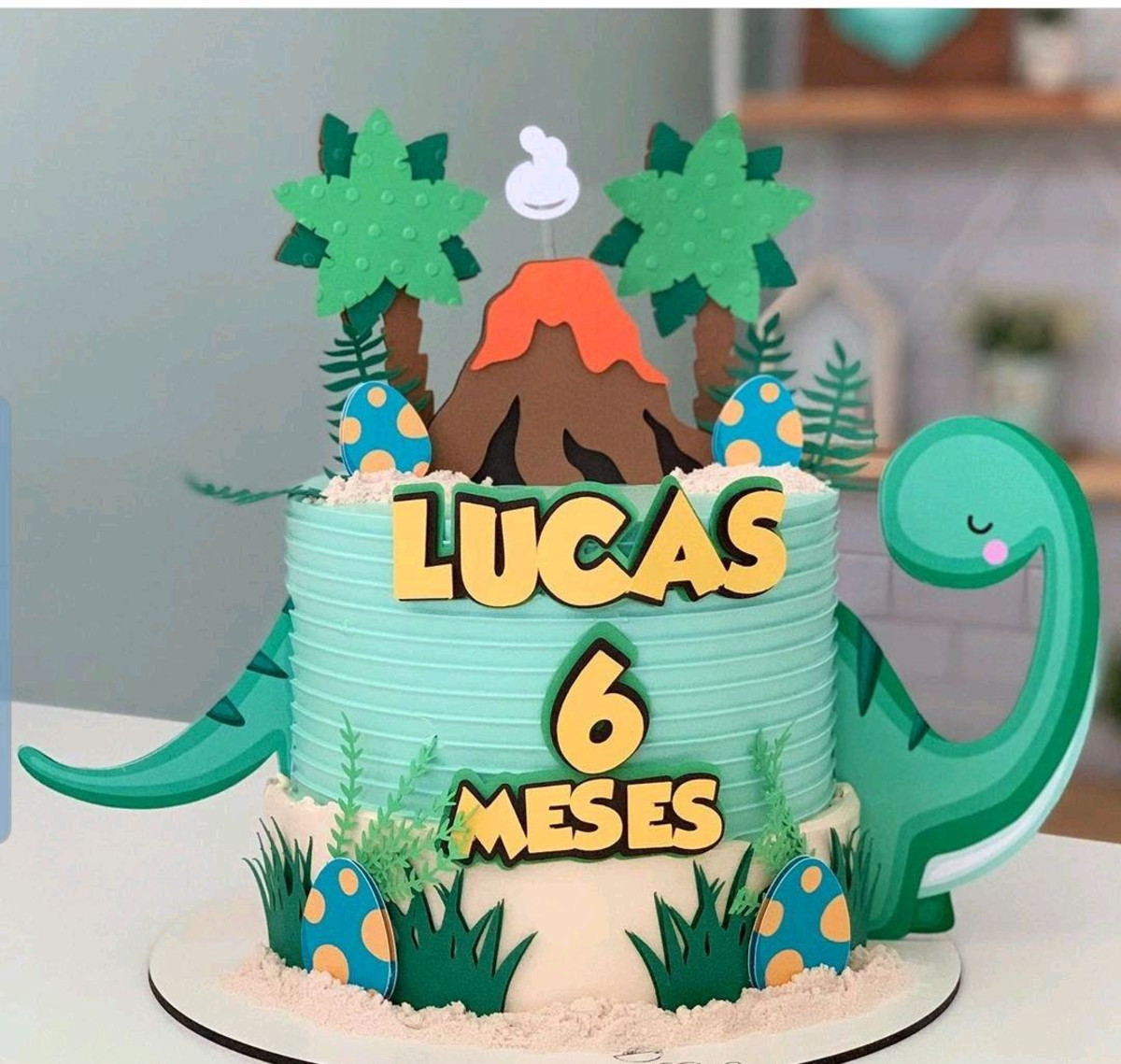 ARQUIVO DE CORTE TOPO DE BOLO DINOSSAURO - Imagem 2